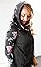Angashion Women Hoodies-Tops- Floral Printed Long Sleeve Pocket Drawstring Sweatshirt with Pocket