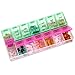 MEDca Weekly Pill Organizer, Twice-a-Day, 1 Pill Organizer New Attractive Coloring