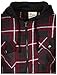 9 Crowns Mens Quilted Lightweight Plaid Flannel Hoodie Jacket
