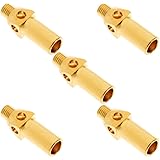 Joywayus Brass Propane Natural Gas Jet Tips for 10,20,32 Tips Cast Iron Burner Propane Gas Burner Nozzle(Pack of 5)