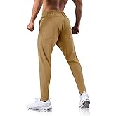 GARTENBOKER Men's Sweatpants with Zipper Pockets Joggers Athletic Running Workout Gym Stretch Tall Track Pants