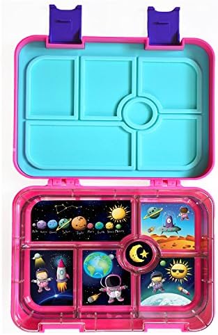 Gooj Kids Leak-proof Lunchbox With 6 Compartments - BPA-Free And Dishwasher-Safe Lunch Box - Reusable Bento Box For Boys And Girls