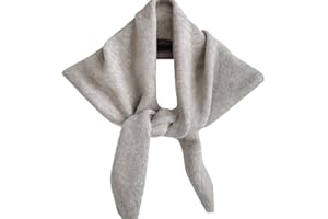 Airniese Wool Knitted Triangular Scarf for Women,Cashmere Shawl Y2k Head Scarf, Lightweight Soft Warm Neck Warmer for Women