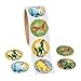 Roll of Dinosaur Stickers (100 Pack) 1 1/2