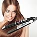 KIPOZI Pro Flat Iron with Titanium Plate 1Inch Hair Straightener for All Hair Types 450 Degrees Heat Up Fast Anti Frizz Black