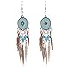 Ginasy Bohemia Spiral Drop Earrings Teardrop Imitation Turquoise Plated Alloy Dangle Earrings (Leaf 1)