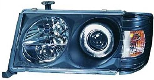 1612880 LHD Right Left Passenger Driver Side RH LH Projector Headlight Headlamp Pair Clear Black