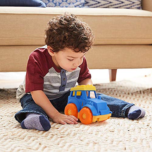 LotFancy Dump Truck Toy for Kids, Sand Trucks for Improving Gross Motor, Construction Play Vehicle Toys for Toddlers, BPA Free, Phthalates Free, Yellow / Blue / Orange, 9 Inch