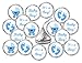 324 Blue Its a Boy Baby Shower Favors Stickers For Baby Shower Or Baby Sprinkle Party, Baby Shower Kisses Stickers, Baby Shower Blue Favors, Baby Shower Labels, Its a Boy Kisses