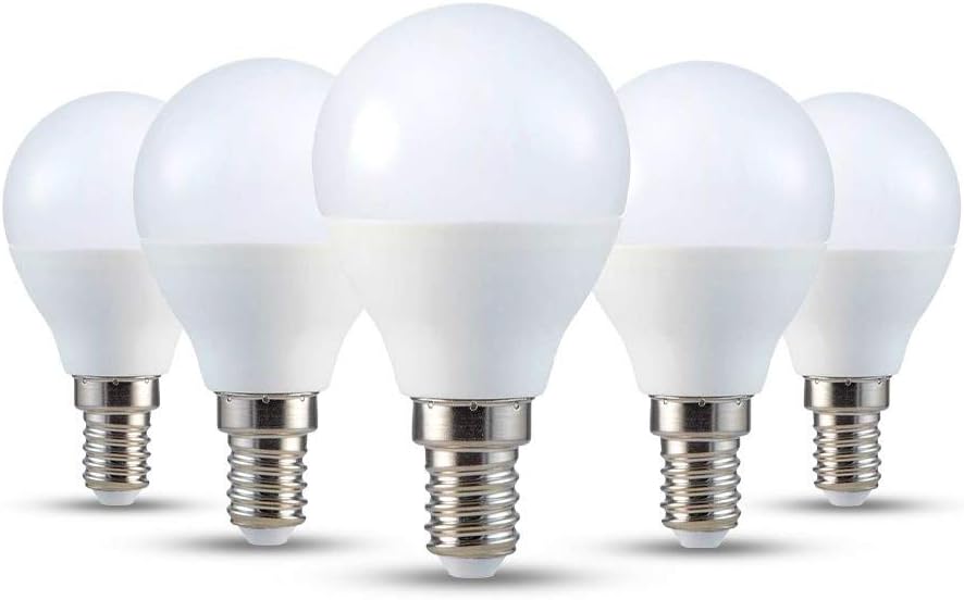 VTAC E14 LED Light Bulb, Small Screw Light Bulb, 5.5W 470lm, 40W Equivalent SES, Warm White 3000K Golf Ball