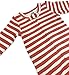 Finn + Emma Emily Winfield Martin Organic Cotton One-Piece Footie – 3-6 Months, Red Stripes