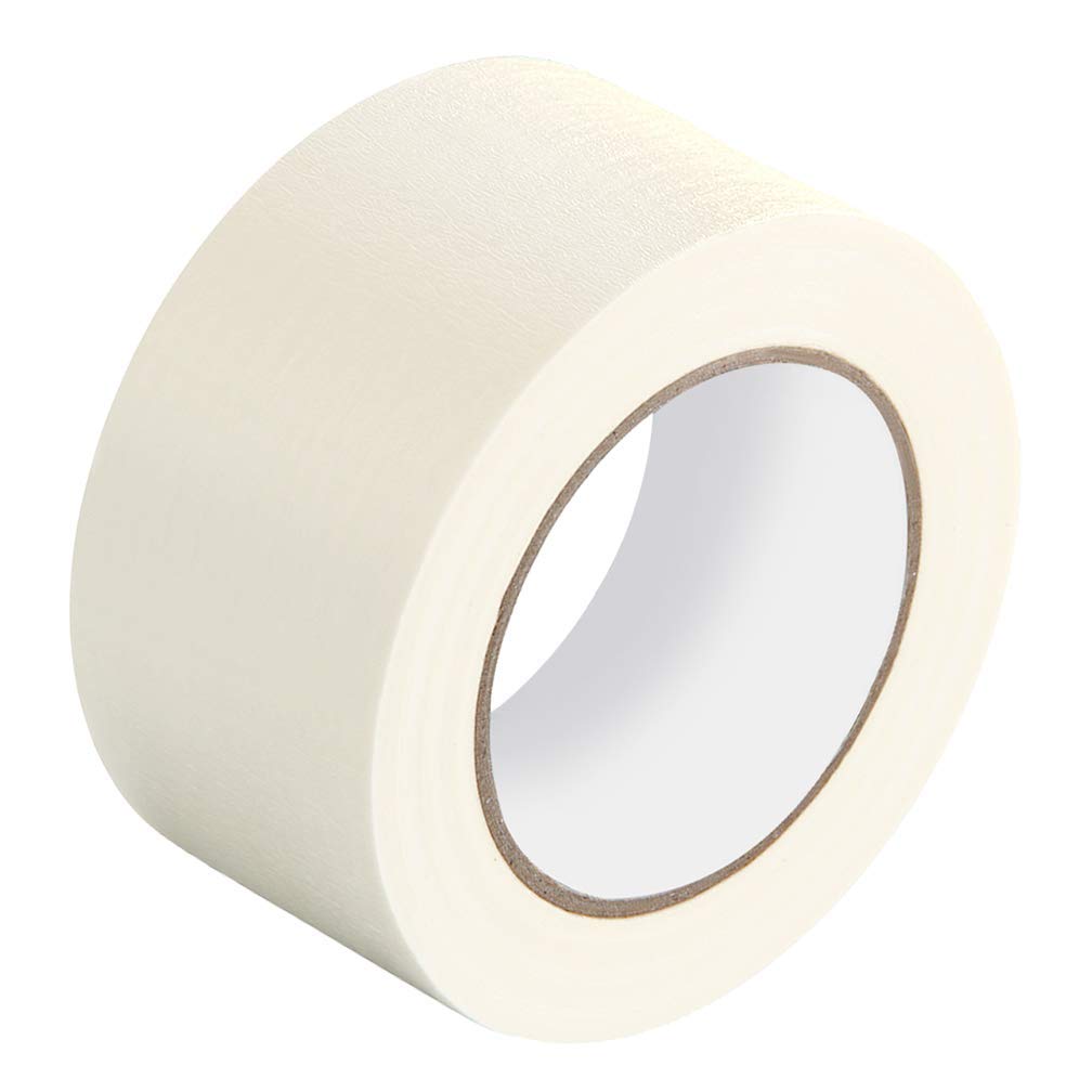 YTBUBOR 50mm x 50m Wide Masking Tape Easy-Peel Adhesive Painters Tape Painting Tape for DIY Painting, Labelling, Decorating and Crafts Packing