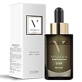 COS.W Liquid Vitamin C Brightening Ultra C Face Serum with Hyaluronic Acid and Vitamin E (30 ml)…