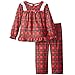 Komar Kids Little Girls' Traditional Holiday Plaid Pajama Set