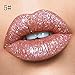 Alonea Liquid Lip Gloss, Nude Metallic Matte Velvet Glossy Lip-gloss Lipstick Lip Cream 18 Colors (05#)