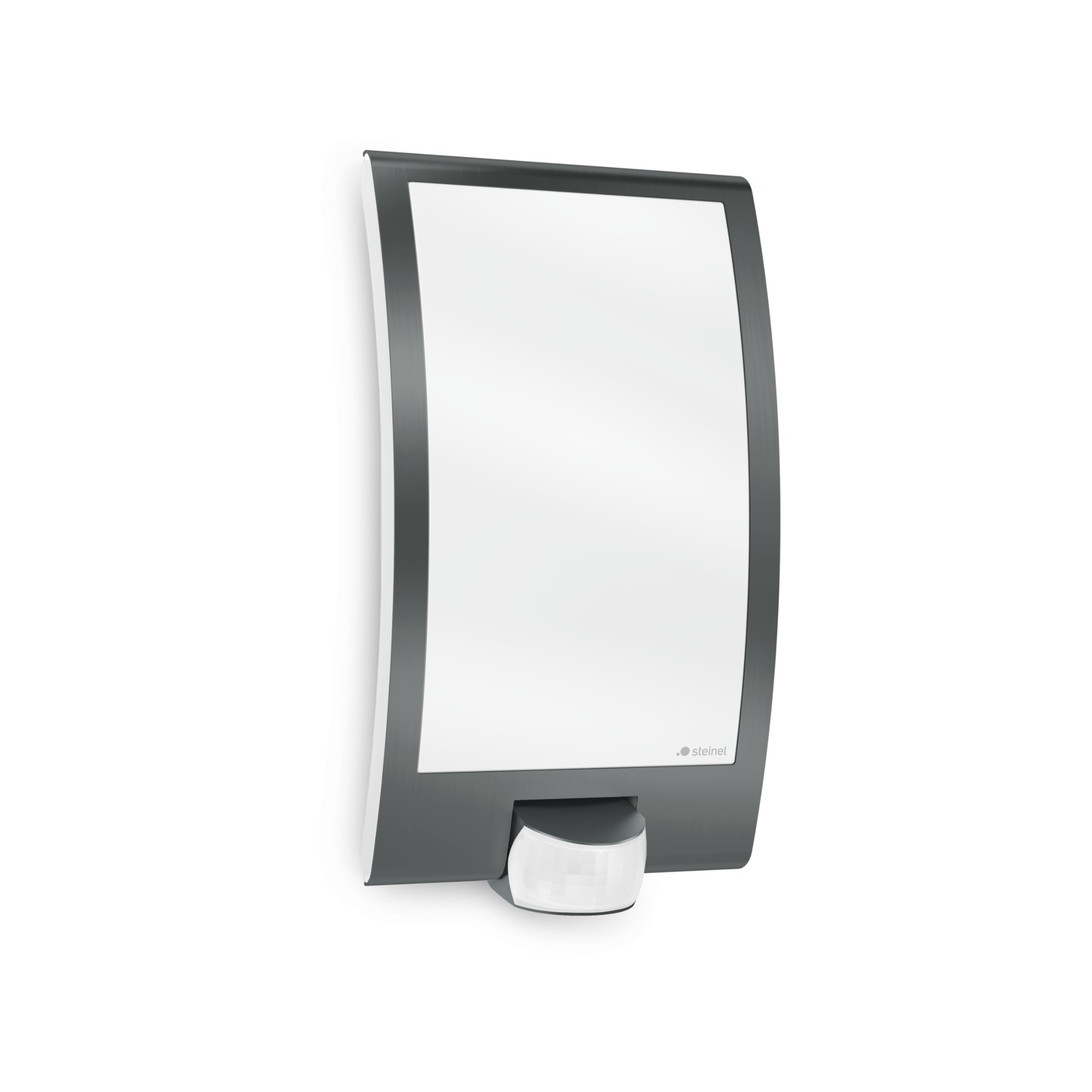 Steinel Outdoor Wall Light L 22 S Anthracite, Motion Sensor Light, 180° Motion Detector, 10 m Range, Stainless Steel Porch Light, max. 60 W, E27 — image 1
