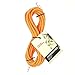GM CLIMBING 8mm Accessory Cord Rope Double Braid Pre Cut CE/UIAA (Orange, 100ft 8mm)