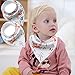 AIDOUT Baby Bibs - Cotton Infant Bandana Bibs 4 Pack Soft & Absorbent Drool Bibs for Boys, Girls, Unisex - Baby Registery Gift Set