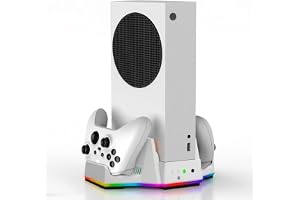 Suporte Cooler 2 Ventoinhas Led Carregador + 2 Baterias Compatível com Xbox Series S