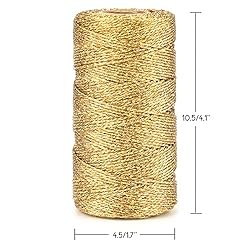 110Yards Decorative Metallic Bakers Twine - Gold