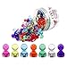 Dreamer Goods Premium Magnetic Push Pins 60-Pack 7 Assorted Colors Tiny Decorative Strong Fridge Magnets for Refrigerator Whiteboard Office Home Kitchen School Classroom Calendar Map Dry Erase Board