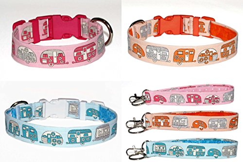 Camping Key Fob Wristlet - Camper Keychain - Retro Blue & Silver - RV Accessories - Wallet Strap - Thumbnail 3
