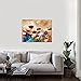 Wieco Art Giclee Canvas Prints Wall Art Blooming Poppies Modern Gallery Wrapped Grace Contemporary Flowers Artwork Colorful Floral Pictures Paintings Ready to Hang for Bathroom Home Decorations