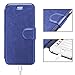 Taken iPhone 6/6S Plus Leather Wallet Case with Cards Slot and Metal Magnetic, Slim Fit and Heavy Duty, Plastic Flip Case/Cover with Rubber Edge, for Women, Men, Boys, Girls, 5.5 Inch (Blue)