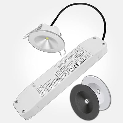 LEDBRITE 2W LED Emergency Downlight Non Maintained LiFePO4 3 Hour Battery