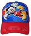 Disney Toddler Boys Mickey Mouse Character 3D Pop Baseball Cap, Red/Blue, Age 2-4