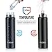 EzGoo Stainless Steel Water Bottle, BPA Free Double Wall Vacuum Insulated Leak Proof Water Bottle - 25 OZ Black