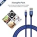 Lightning Cable, iPhone Charger iPhone Cable : Smiphee 3Pack 1FT 3FT 6FT Lightning Cord to USB Charging Cord for iPhone 7,7 Plus,6S,6 Plus,SE,5S,5,iPad,iPod Touch (Blue)
