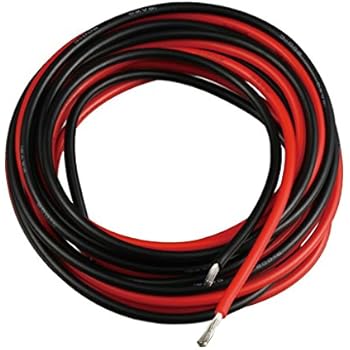 BNTECHGO 16 Gauge Silicone wire 5 ft red and 5 ft black Flexible 16 AWG Stranded Copper Wire