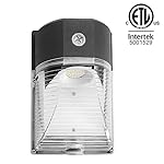 Cinoton 26W LED Wall Pack Light 3000lm (Dusk-to-dawn Photocell,Waterproof IP65), 100-277Vac,150-250W MH/HPS Replacement,Outdoor Security Lighting 5000K (5-Year Warranty)