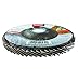 Makita 10 Pack - 40 Grit Flap Disc For Grinders - Aggressive Conditioning For Metal, Stainless Steel & Non-Ferrous - 4-1/2