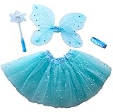 Frozen Inspired Fairy Princess Set & Light Up Snowflake Wand & Let It Go Band