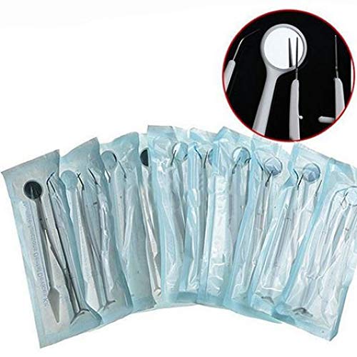 3Pcs/Lot Stainless Dental Tool Set Dentist Tooth Clean Hygiene Picks Mirror Kit - Thumbnail 3