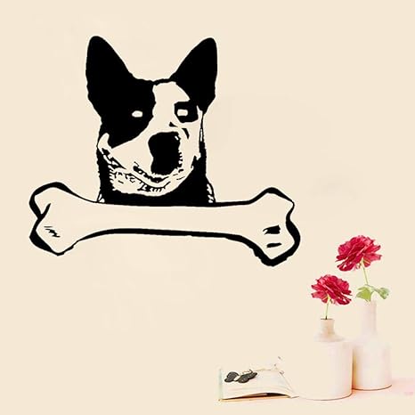 Amazon.com: 66Cm55.7Cm Personalized Animal Dog with Bone Decor Wall