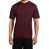 Jnriver Mens Short Sleeve T-Shirt Classic Fit Performance Crew Neck Tshirt for Men