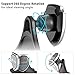 Car Phone Holder, F-color CD Slot Car Mount Phone Holder Magnetic Car Cradle for Smartphones iPhone X 8 7 6S Plus, Samsung Galaxy S8, Google Pixel, HTC, LG, GPS Devices, Strong Magnet, Stable, Black