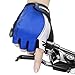 ZOOKKI Cycling Gloves Mountain Bike Gloves Road Racing Bicycle Gloves Light Silicone Gel Pad Riding Gloves Half Finger Biking Gloves Men/Women Work Gloves