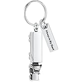 shajwo Cremation Jewelry 18 Wheeler Semi Truck Urn Keychain for Ashes for Women Men Memorial Human Ashes Pendant