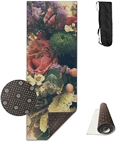 Classical Painting Premium Design Yoga Mat, Extra Long (24"x71"), Non-slip, Eco-friendly, Ideal For Bikram, Hot Yoga, Ashtanga, Pilates, Or Sweaty Practice. Includes Carrying Strap!