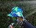 Toddler Boys Quick Dry Sun Protection Hat 50 UPF, Drawstring Adjustable, Stay-on (M: 6-18m, Blue Plaid)