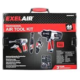 EXELAIR by Milton EX4405KIT (44-Piece Professional Air Tool Accessory Kit) - Impact Wrench, Air Ratchet, Die Grinder, Blow Gun, Air Hammer, Dual Air Chuck, Tire Gauge, and Accessories