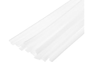 MECCANIXITY 20pcs 12 Inch Plastic Welding Rods PE Welding Strips for Plastic Welder White