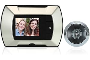 Sunydog Door Peephole Camera, 2.4" LCD HD Screen Visual Door Viewer Door Monitor Camera, Digital Electric Peephole Door Eye Viewer, for Hotel Apartment Door for Home Security System