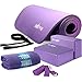 Yes4All Yoga Starter Kit – Include: 2 Yoga Blocks, Yoga Strap with D-ring, Yoga Towel & NBR Yoga Foam Mat – Yoga Kit for Beginners (Purple)