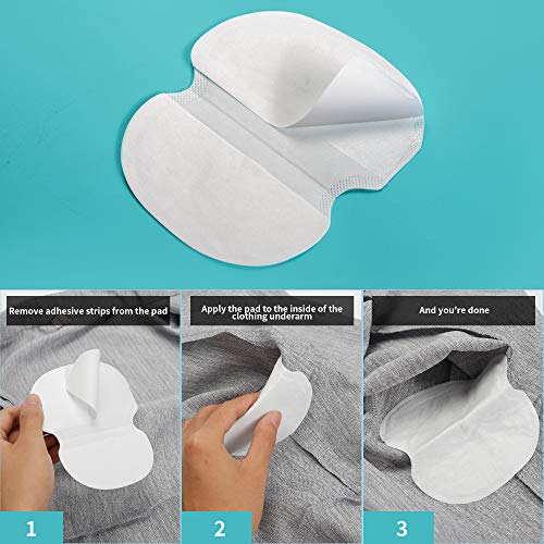 Lavince Underarm Sweat Pads 30 Premium Quality Absorbent Dress Shields Armpit Guards for Men and Women -Non Visible,Extra Adhesive,White, Large Size - Thumbnail 4