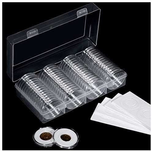 FRIMOONY 2 Pack 41mm Coin Capsules